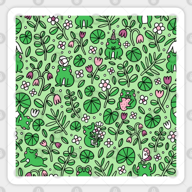 Happy frogs Sticker by Stolenpencil